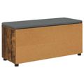 vidaXL Predsieňová lavica s vankúšom Údený Dub 100 x 38 x 46 cm