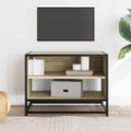 vidaXL TV skrinka dub sonoma 61x40x46 cm kompozitné drevo a kov
