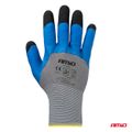 Ochranné rukavice polyesterové, potiahnuté penou na 3/4 povrchu, veľkosť 10 (2 páry), trieda 3131X – AMiO-04645