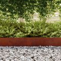 vidaXL Obrubník trávnika 450 x 20 cm Hrdzavý