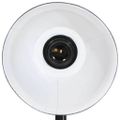 vidaXL Stolová lampa 25 W čierna 17x17x50 cm E27