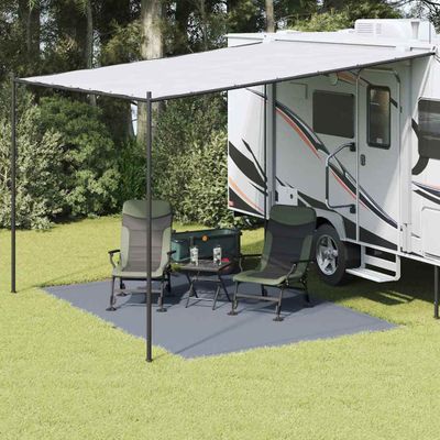vidaXL Koberec do stanu Modrá a šedá 350 x 250 cm Polyetylén