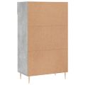 vidaXL Botník betónovo sivý 60x35x105 cm kompozitné drevo