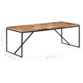 vidaXL Jedálenský stôl 200x90x76 cm akáciový a mangovníkový masív