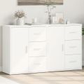 vidaXL Komody 2 ks biele 60x31x70 cm kompozitné drevo
