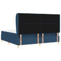 vidaXL Posteľ s pružinovým rámom Modrá 200 x 200 cm látka