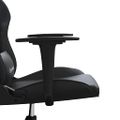 vidaXL Masážna herná stolička čierna umelá koža