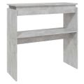 vidaXL Konzolový stolík betónový sivý 80x30x80 cm kompozitné drevo