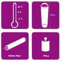 vidaXL Spací vak maskáčový 10 ℃ 1000 g