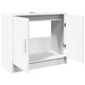 vidaXL Skrinka pod umývadlo biela 63x29x55 cm kompozitné drevo