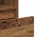 VidaXL knižnica Old Wood 36x30x171 cm Engineered Wood