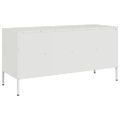 vidaXL TV skrinka biela 100,5x39x50,5 cm oceľ