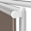 vidaXL Zatemňovacia roleta, kávová, 125x230 cm, šírka látky 121,6 cm, polyester