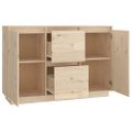 vidaXL Komoda 111x34x75 cm borovicový masív
