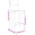 vidaXL Barové stoličky 2 ks sivé 40x48,5x115,5 cm borovicový masív