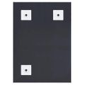 vidaXL Zrkadlo biele 70x50 cm