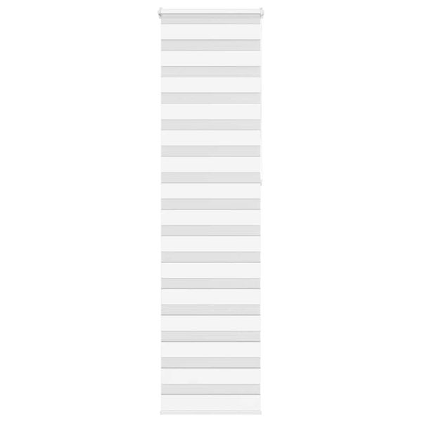 vidaXL Zebra roleta biela 65x230 cm šírka látky 60,9 cm polyester
