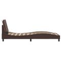 vidaXL Rám postele s LED bez matraca, Zadar, hnedý 80x200 cm