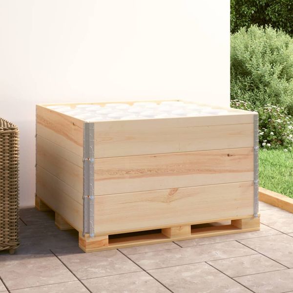 vidaXL Paletové nástavce 3 ks 100x100 cm borovicový masív