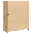 vidaXL LED komoda Dub artisan 81 x 37 x 100 cm Kompozitné drevo