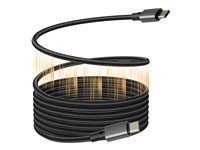 Vision Techconnect - USB kábel - USB-C (M) do USB-C (M) - USB 3.2 - 5 A - 1 m - magnetický - čierna