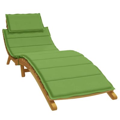 vidaXL Vankúš na lehátko zelená melanž 186x58x4 cm látka