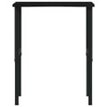vidaXL pracovný stôl tmavohnedá 80x60x(71,5-98) cm masívny dub