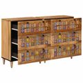 vidaXL Servírovacia skriňa 2 ks 60 x 33 x 75 cm Masívne mango drevo