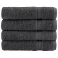 vidaXL Prémiové osušky SOLUND 4 ks antracit 100x150 cm 600 g/m2