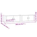 vidaXL Nástenné TV skrinky 2 ks sivé sonoma 100x34,5x40 cm