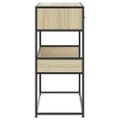 vidaXL Konzolový stolík dub sonoma 90x35x80 cm kompozitné drevo