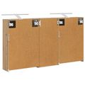 vidaXL Set kabinetov do kúpeľne 3 ks 116 x 16 x 62,5 cm