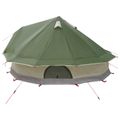 vidaXL Tipi stan 18-miestny Zelená Polyester a oceľ