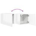 vidaXL Nástenné TV skrinky 2 ks lesklé biele 30,5x30x30 cm
