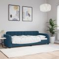 vidaXL Denná posteľ modrá 80x200 cm zamat