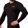 Kompresné tričko s dlhým rukávom Mid Black - GymBeam, veľkosť S