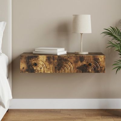 vidaXL Nástenný bočný stôl 87,5 x 34,5 x 17 cm Kompozitné drevo