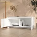 vidaXL TV skrinka biela 90x35x40 cm drevotrieska