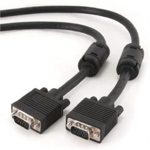 Kábel prípoj. monitor 15M/15M VGA, 3m, tieň, exferr.č