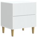vidaXL Nočný stolík 2 ks Biela 43 x 34,5 x 48 cm Kompozitné drevo