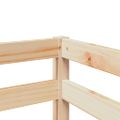 vidaXL Detská vyvýšená posteľ závesy bielo-čierna 90x190 cm borovica