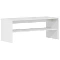 vidaXL TV skrinka biela 100x40x40 cm drevotrieska lesklá