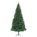 vidaXL Umelý vianočný stromček Zelená 300 cm PVC, kov a plast