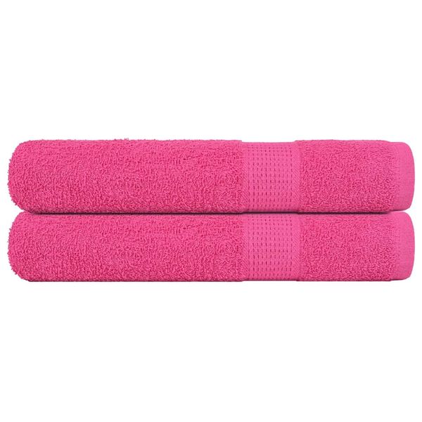 vidaXL Saunové osušky FROGN 2 ks ružové 80x200 cm 360 g/m²