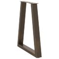 vidaXL Nohy k jedálenskému stolu v tvare V, 2 ks, prírodná oceľ, 50 x (72-73,3) cm, oceľ