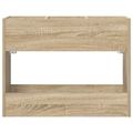 vidaXL Stojan na slnečník Sonoma dub 65 x 24 x 50 cm Kompozitné drevo