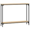 vidaXL Konzolový stolík dub sonoma 100x22,5x75 cm kompozitné drevo
