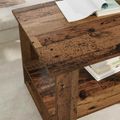 vidaXL Konferenčný stolík Staré drevo 72 x 50 x 50 cm Kompozitné drevo