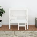 vidaXL Posteľ pre psa biela 55,5x53,5x60 cm borovicový masív