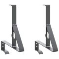 vidaXL Podpora strážcu snehu 2 ks Antracitová 29,5 x 3 x 34,5 cm Oceľ